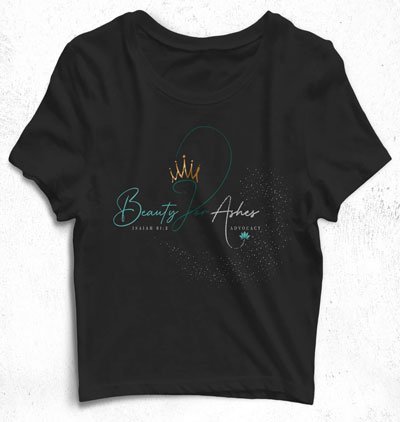 Beauty for ashes crop top